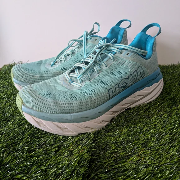 Hoka One One Bondi 6 Women's Sz. 10 Athletic Running Light blue and Aqua F27219K - Picture 2 of 7